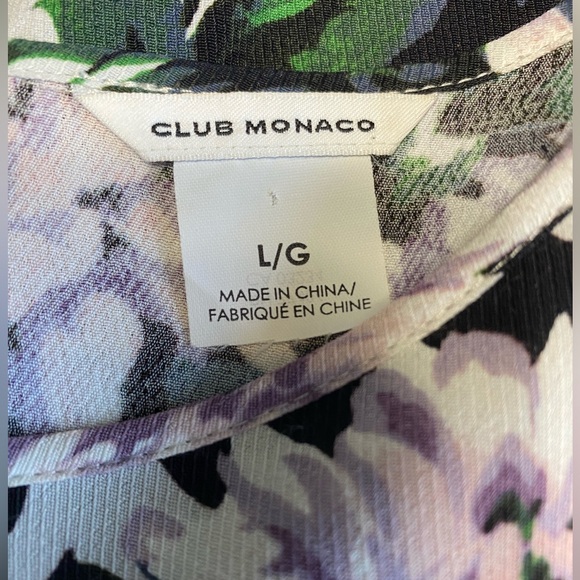 Club Monaco women’s blouse EUC Size L bell sleeves - Picture 4 of 10